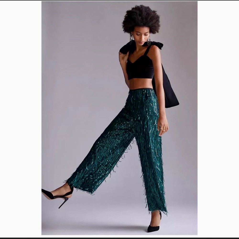 ISO: MAEVE SEQUIN FRINGE PANTS - SMALLEST SIZE